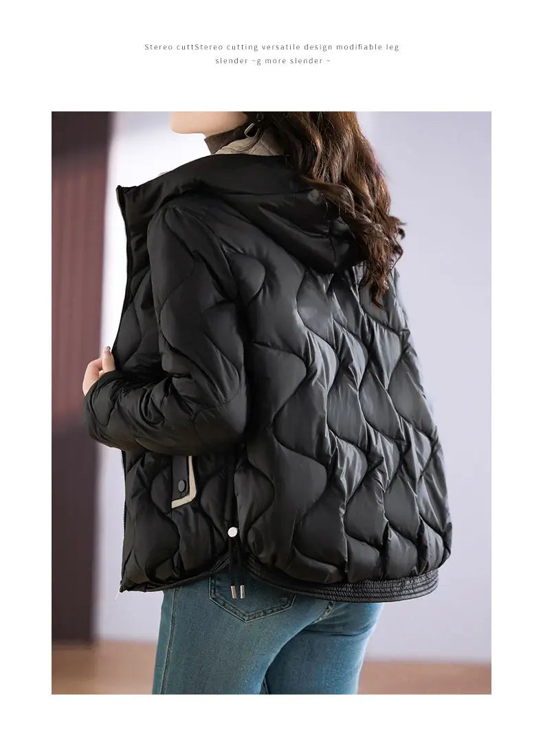 Hooded Parkas Women Winter 4XL Korean Fashion All-match Coats Thicken Keep Warm Streetwear Cold Wear Casual Female Outwear Ins