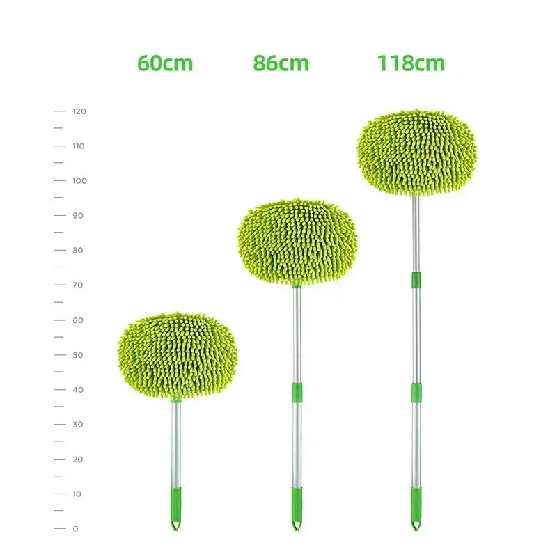 Car Cleaning Brush Telescopic Long Handle Cleaning Care Details Adjustable Super Absorbent Car Washing Mop Window Wash Tool