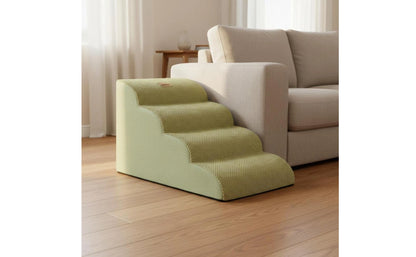 Pet Stair Ramp Washable Dog Ramp and Stairs Foam Pet Stairs Detachable Cover Sturdy for Sofa