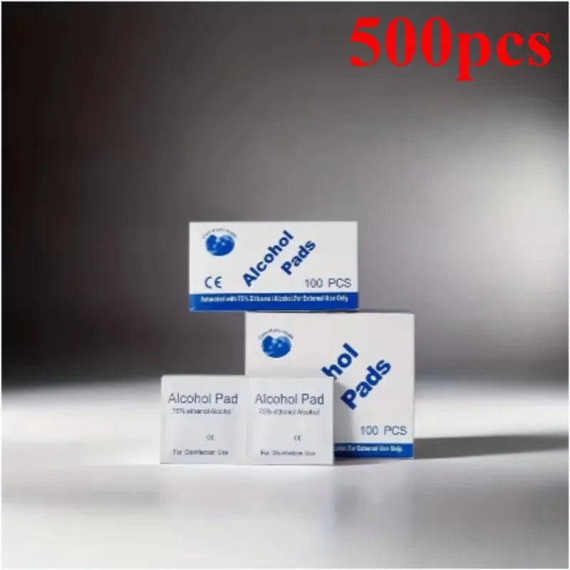 Alcohol Swabs for Skin 75% Wound Disinfection, Convenient to Carry Outdoor Sports Disaster Essential First Aid Box Supplies