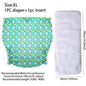 Ice Silk Adult Cloth Disaper Waterproof Old Man's Diaper Pants Reusable Diapers Trouser Pocket Anti-leak Breathable Nappy Pads