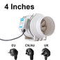 4 5 Inch 220V Ventilation Flow Fan Exhaust Fans Home Inline Pipe Duct Extractor Kitchen Toilet Air Clean Ventilator Diagonal