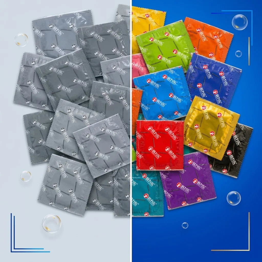 Random Condoms Smooth Surface, Male Safe Sex Health Care, Discreet Package