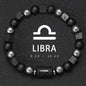12 Constellation Zodiac Bracele Signs Beads Couples Bracelet Square Volcanic Stone Elastic Charm Bracelet for Women Men Gift