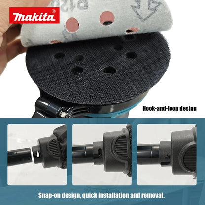 Original Makita DBO180Z 18V Cordless Random Orbital Sander for Woodworking Putty Polishing DIY and Professional Use Bare Tool