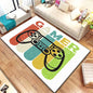 Game Video Gaming Pattern Black Area Rugs Gamer Game Controller Kids Teens Boys Playroom Carpet Bedroom Living Room Floor Mat