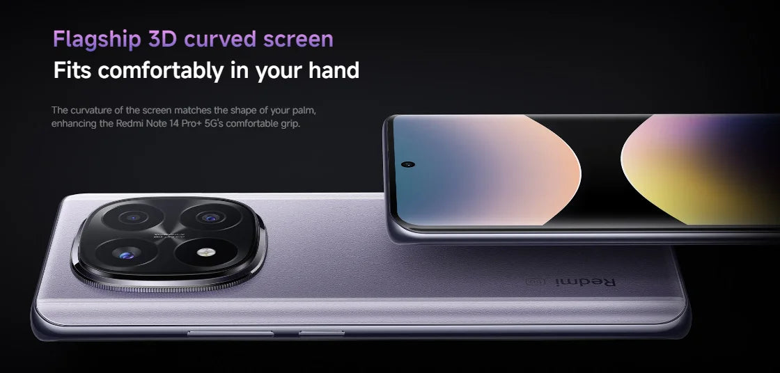 Global Version Xiaomi Redmi Note 14 Pro Plus 5G Snapdragon® 7s Gen 3 NFC 6.67” AMOLED 120Hz 5110mAh 120W Fast Charging 200MP