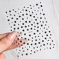 Black White Star 3D Nail Art Sticker Y2K Pentagram Self-Adhesive Decals Laser Shiny Glitters Starlight Manicure Ornaments Slider