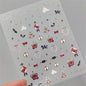 1PC 5D Korean Bronzing Nail Stickers Japanese Gold Silver Star Moon Luxury DIY Nail Art Decoration Decals Manicure Accessories