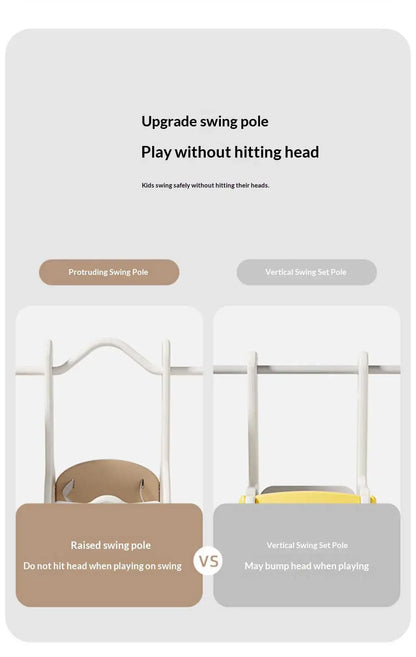 Fun Play Equipment for Children Multifunctional Kids Indoor Slide Swing Set Baby Small Home Amusement Park Playground Toy