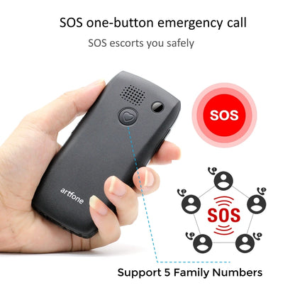 Artfone C1+ Bar Senior Mobile Phone With Free Charging Dock  Big Rubber Keypad  For Elderly Dual Sim One Key SOS FM 1400mAh