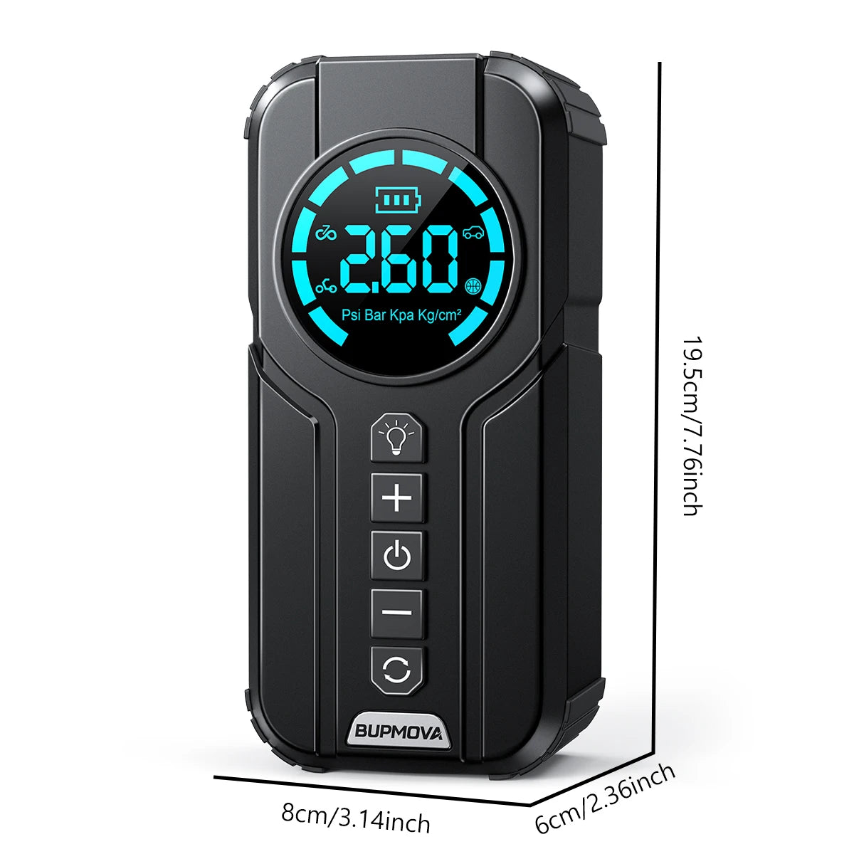 BSMOOM Car Jump Starter Air Compressor With Power Bank 150PSI Air Pump Car Battery Emergency Boosters with LED Light