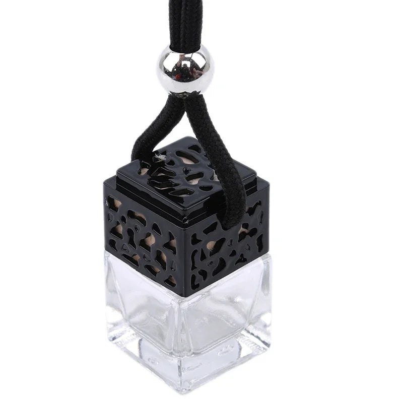 Air Freshener Ornament Perfume Bottle Pendant Essential Oils Auto Car Perfume Bottle Hanging Glass Bottle Car-styling
