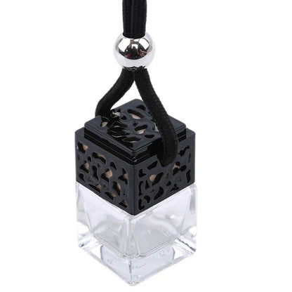 Air Freshener Ornament Perfume Bottle Pendant Essential Oils Auto Car Perfume Bottle Hanging Glass Bottle Car-styling