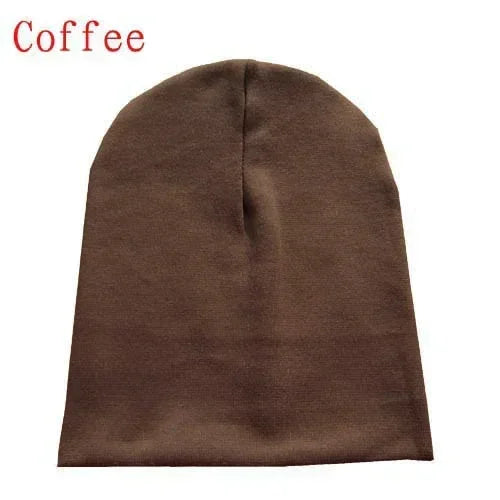 6M-3Y Baby Knitted Hat Scarf Set Solid Color Cotton Hip Hop Beanie Warm Toddler Cap for Boys Girls Spring Autumn Winter