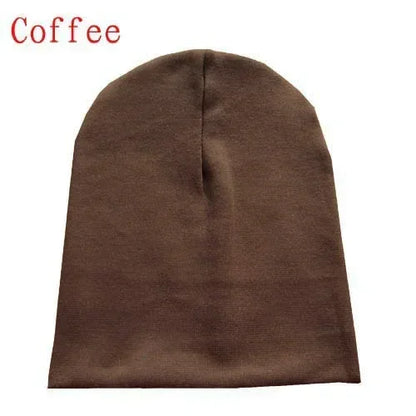 6M-3Y Baby Knitted Hat Scarf Set Solid Color Cotton Hip Hop Beanie Warm Toddler Cap for Boys Girls Spring Autumn Winter