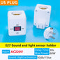 E27 PIR Motion Sensor Led Switch Lamp Base EU/US AC85-265V Plug Human Induction Light Bulb Holder Socket Adapter Converter