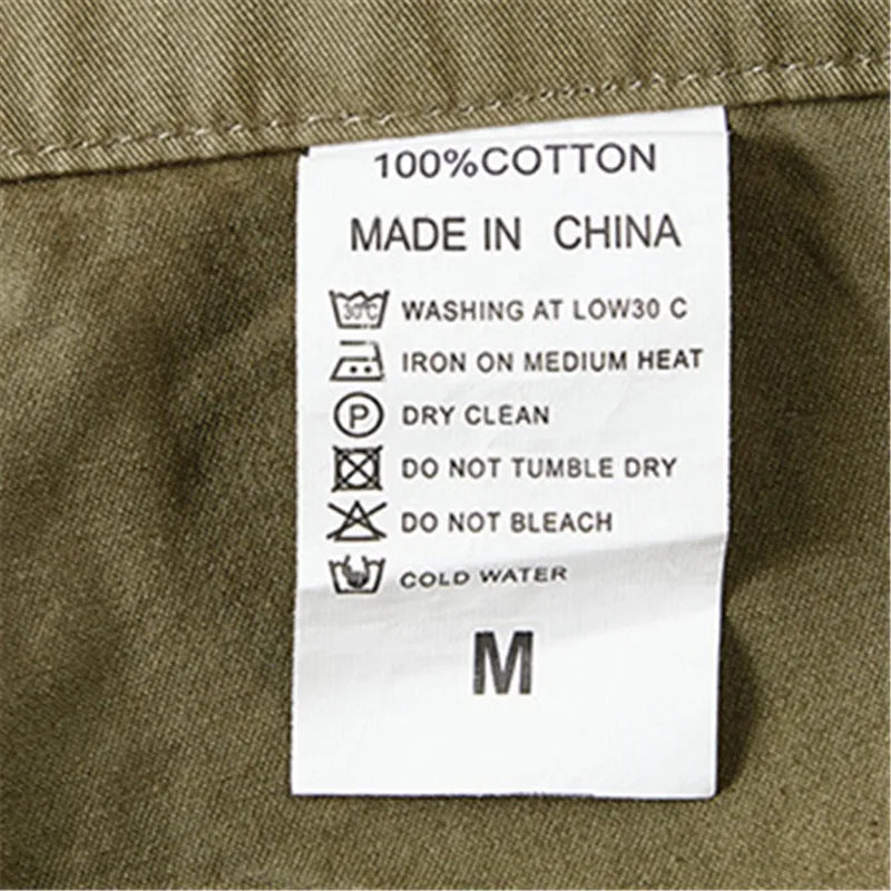 Men's Casual Shorts Summer Multi Pocket Workwear Shorts Male 100% Cotton Solid Breathable Fishing Cargo Knee Length Trousers