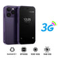 SERVO 15SE Mini Pocket Smartphone 3G WCDMA Dual SIM Android System 3.0" Display 2GB+16GB WiFi Hotspot GPS Face Unlock Bluetooth Play Store Type-C Camera Flashlight Small Palm Mobile Phones