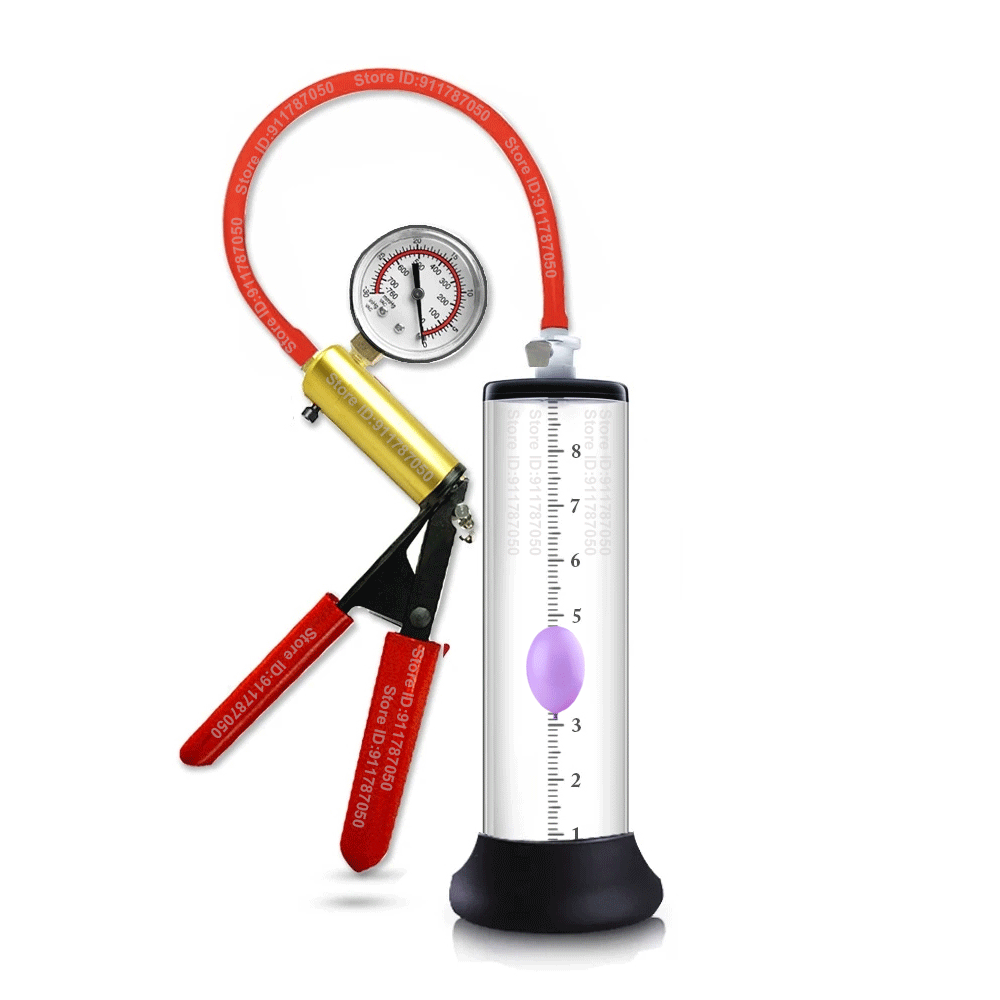Acrylic Penis Pump Manual Penis Enlarger Sex Toy For Men Vacuum Pump Male Masturbation Penis Extender Trainer Adults Sex Product