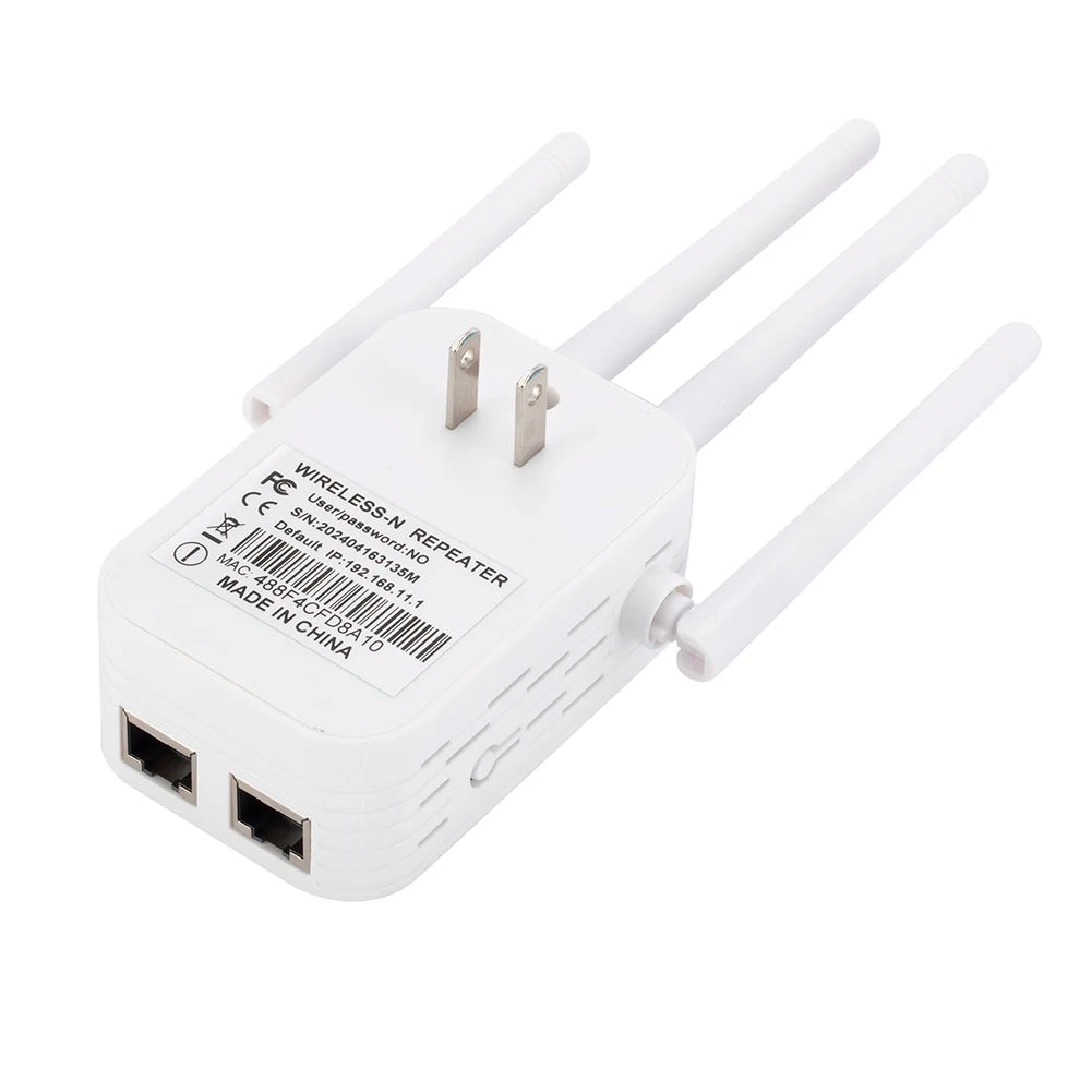 1200Mbps WiFi Repeater Signal Amplifier Dual Band 2.4G 5G WI-FI Signal Booster Long Range WIFI Network Extender for Home Office