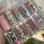 10Rolls Plaid Thousand-Bird Bow  Stars Nail Foils Transfer Paper  Nail Art Stickers  Manicure Set Decal  Nails Decoration