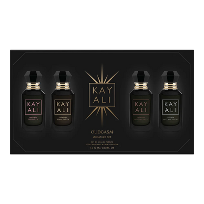 KAYALI Oudgasm Limited Edition Mini Perfume Set 40ml Unisex Oud Vanilla Rose Chocolate Musk Luxury Layering Eau De Parfum