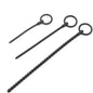 Deep Sensation Self-Discovery: 3-Piece Silicone Beaded Urethral Sound Set with Safety Pull Ring Male Intimate Penis Plug Trainer