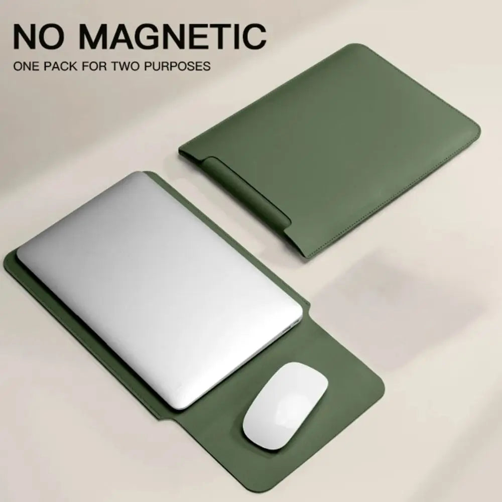 13 14 15 inch Laptop Sleeve Case Ultra Thin PU Leather Ultrabook Cover Shockproof Notebook Bag Protective Pouch