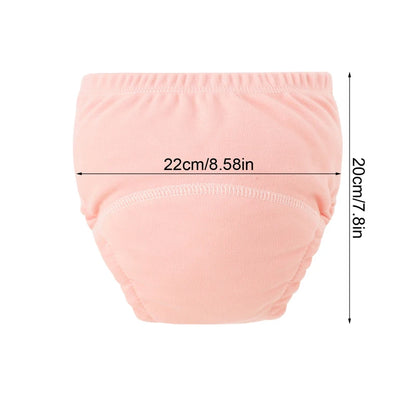 3Pcs Baby Diaper Training Pants for Girls Boys Washable Nappies Infant Cloth Diapers Reusable Kids Underwear Toddler Shorts
