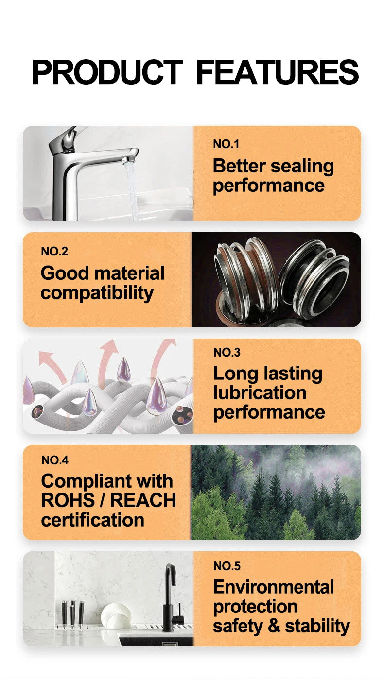 50/100g Waterproof Silicone Lubricant Grease Car Rubber Seal O-Rings Conditioner Repair Maintenance Lithium Grease Tools