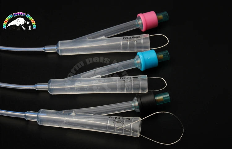 10PCS Medical 2-Way Silicone Foley Catheter Cannula 6Fr 8Fr 10Fr Canine Dog Urinary Catheter Veterinary Consumables
