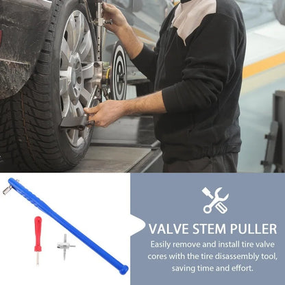 Auto Tire Valve Stem Puller Installer Car MotorcycleTube Metal Tyre Repair Tools Valve Stem Core Remover Repair Tools