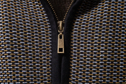 European New Fashion Autumn Winter Men's Thicken Casual Trendy Half Zipper Knitted Pullovers Male Simple Wool Sweaters Clothes