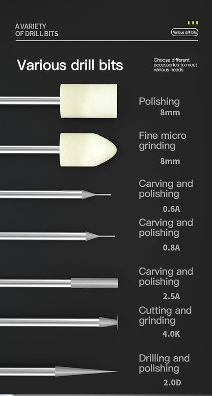 MaAnt D1 D2 Smart Electric Sharpening Mini Handheld Grinder Engraving Pen Tool Set DIY Carving Grinding Polishing Rechargeable