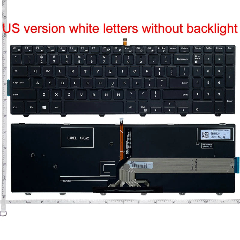 RU/US/UK/BR/SP For DELL Latitude 3550 3560 3570 3580 3588 15-3578 Vostro 15-3562 3546 3559 3565 3549 3558 laptop keyboard