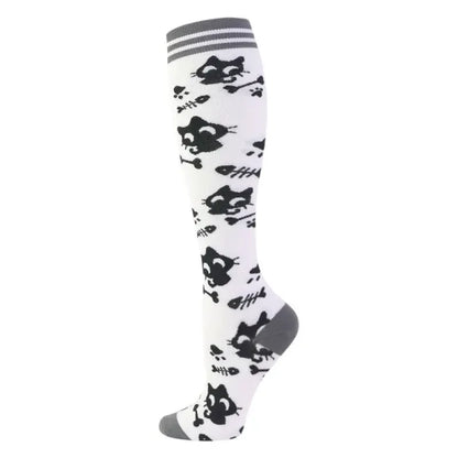 New Men Women Compression Socks for Leggings Running Marathon Pressure Soccer Adult Socks Network Red Pressure Nurse Men Socks