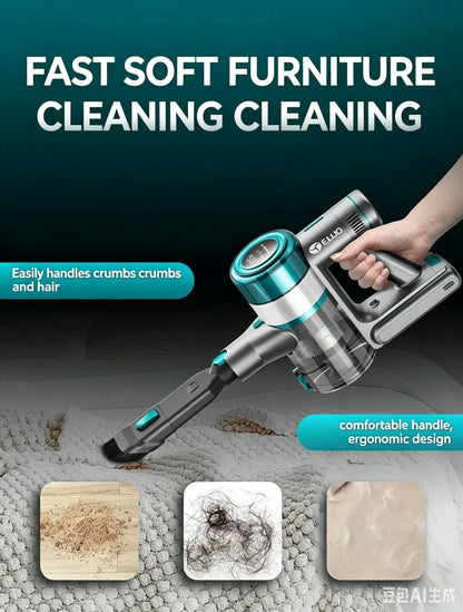 Wireless Vacuum Cleaner, Upgraded Version of Household Green Light Anti Entanglement Floor Brush, Automatic Dust Sensing, Suitable for Hardwood Floors, Carpets, Tiles, Suitable for Hardwood Floors, Carpets, Tiles