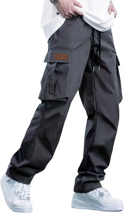 2026Mens Casual Jogger Pants Relaxed Fit Cargo Pants Drawstring Sweatpants Hiking Outdoor Twill Sport Pants