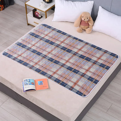 80x120cm cartoon heart, urine separator pad, waterproof, washable, replaceable, night and menstrual protection for baby care
