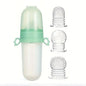 4pcs Baby Feeding Set: 1pc Silicone Spoon Feeder Bottle with Handle, 3-Size Mesh Bags-S, M, L. Baby Bottle, Feeding Bottle Set