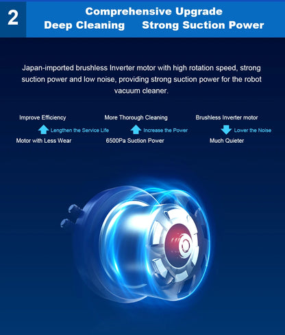 Robot Vacuum Cleaner Liectroux/LILIN X6,Laser System,Multiple-Floor Maps,Restricted Area Setting for Home Carpet Cleaning