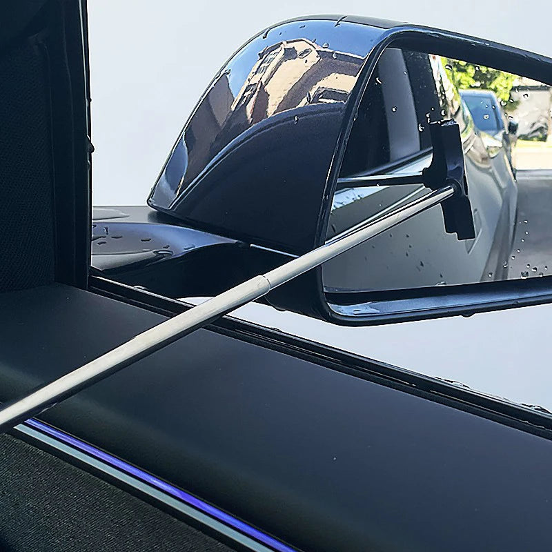 Car Rearview Mirror Wiper, Telescopic Squeegee For Auto Glass, Portable Water Cleaner Rod, Mini Automotive Cleaning Tool