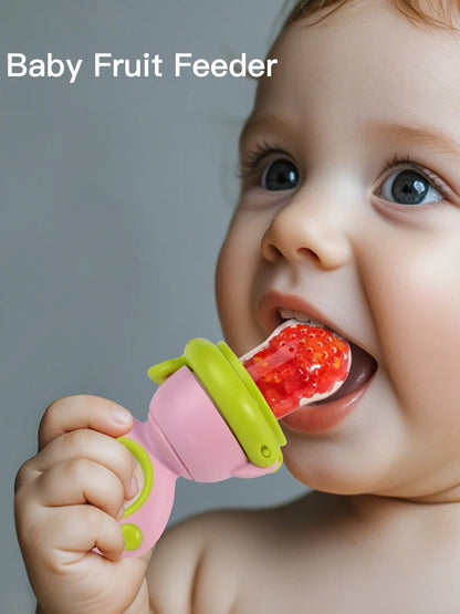 Rotating Push-type Food Grade Silicone Fruit and Vegetable Feeder For Infants Baby, Dinosaur Shape Toddlers Supplementary Food F