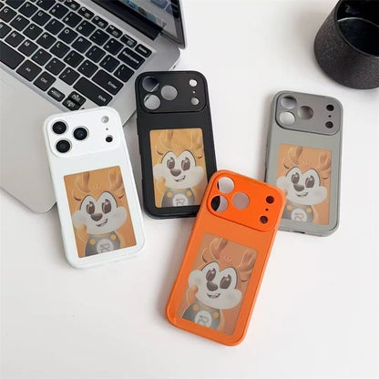 NFC Function AI Phone Cases For iPhone 17 16 15 14 13 Pro Max Plus Coque NFC DIY Luxury E ink Screen Display Custom Phone Case