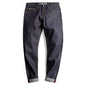 Maden Retro 14.5oz Selvedge Raw Denim for Men's Jeans with YKK Zipper Fly Embroidery Straight Jeans Classic Solid Color Trousers