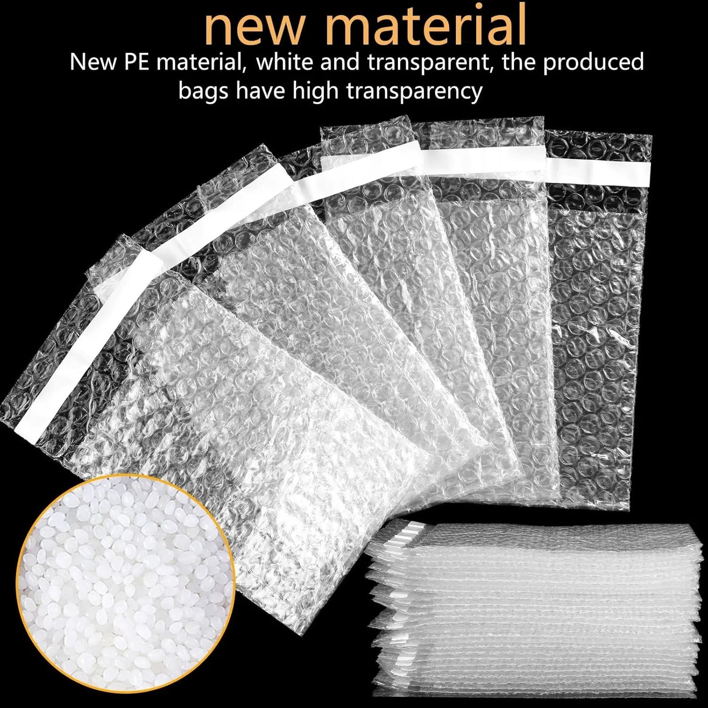 Transparent Bubble Mailers Self-sealing Plastic Shockproof Shipping Bag Self-adhesive Bubble Foam Packing Bags Cushioning Bag