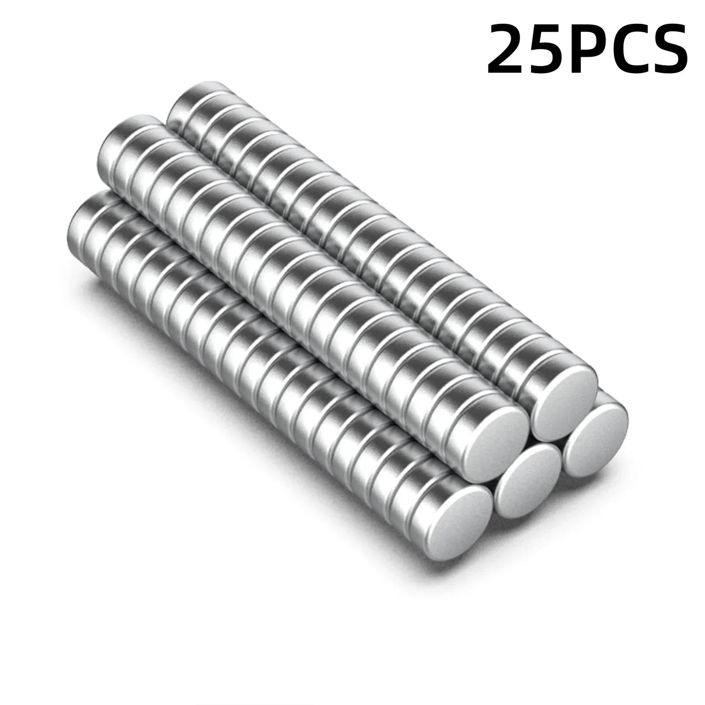 100 Piece 6x2mm Strong Round Magnets for Fridge, DIY, Building, Scientific, Craft, Education
