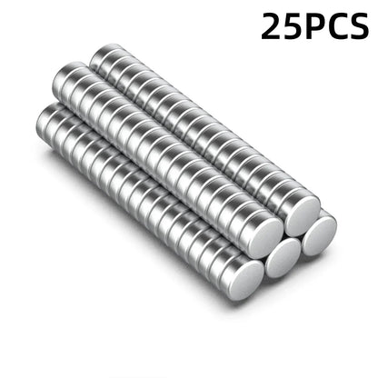 100 Piece 6x2mm Strong Round Magnets for Fridge, DIY, Building, Scientific, Craft, Education