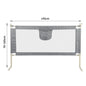 Bed fence for toddlers, Vertical lift bed guard, adjustable height, baby bed grid, 150/200/cm, gray Pink Blue